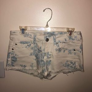 American Eagle Floral Jean Shorts